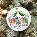 2 x Nativity Ornament 2025, Religious Ornament 2025  White Elephant Gift, The Greatest Gift of All with Matthew 1:21  Baby Jesus Holiday Dcor & Faith Keepsake