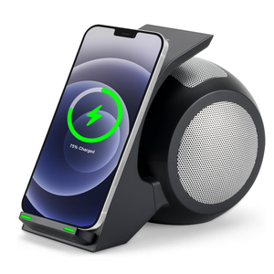 CENSHI Bluetooth Speaker Wireless Charger 2 in 1,Wireless Charging Station for Phone, Stereo Sound Speaker,Compatible with iPhone 17/16/15/14/13 Series,Samsung Galaxy S25/S24/S23/S22,Google etc ﻿