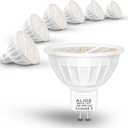 ALIDE MR16 Led Flood Bulbs 5W, Replace 50W Halogen,Wide Angle 120 Degree Beam,GU5.3 Bi-Pin 2700K Warm White,12V MR16 LED Bulb for Overhead Tracking Flood Recessed Accent Landscape Lighting,6 Pack