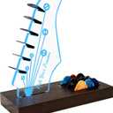 Light Up Guitar Pick Holder, Wooden Guitar Pick Holder for Picks Storage and Display, Music Gift for Men Guitar Music Lovers Players Guitarist, Guitar Accessories