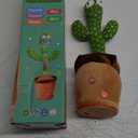 Interactive Talking Dancing Cactus Toy Mimics Sounds, Plays 120 Songs, USB Rechargeable, Soft Plush, LED Lights, Baby Gift for Boys Girls