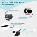 Plantar Fasciitis Night Splint, Plantar Fasciitis Relief, Achilles Tendonitis Healing, Bone Spurs, Foot Drop, Flat Arches, Adjustable Foot Support. Soft and Breathable-Dark Black