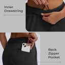 Women's Golf Pants with Deep Pockets Stretch 7/8 High Waisted Travel Pants Ankle Pants Casual (Black, XXL)