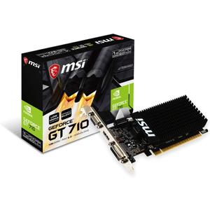 MSI Gaming GeForce GT 710 1GB GDRR3 64-bit HDCP Support DirectX 12 OpenGL 4.5 Heat Sink Low Profile Graphics Card (GT 710 1GD3H LP) 