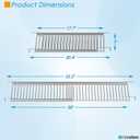 Universal Warming Rack for Nexgrill Grill Parts 720-0888S 720-0830X 720-0925P 720-0925PG, Grill Top Rack for Nexgrill 720-0830X, Adjustable Grill Warming Rack for Nexgrill Replacement Parts