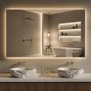 48"X30" LED Bathroom Mirror with Lights, Anti-Fog, Backlit Lit with CRI>90