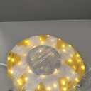 BRIGHTDECK Outdoor Christmas Ornaments, Lighted Pop-Up Outdoor Holiday Ball Decoration with 80 LED Lights, 8 Light Modes, Lighted Collapsible Holiday Decorations for Yard, Home (Yellow)