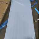 DELAVIN 32" W x 72" H Frameless Hinged Shower Door, Single Shower Door with 5/16" Clear Tempered Glass, Stainless Steel Hinged Swing Shower Doors, Black Shower Door with Seal Strip and Handle