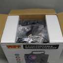 60W (80W Peak) Portable Bluetooth Speaker with Double Subwoofer Heavy Bass, Bluetooth 5.0 Wireless 100ft Outdoor Speaker, Support FM Radio, LED Colorful Lights, Stereo Sound, for Home, Party, Travel