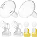 Nenesupply Pump Parts 27mm Flanges Compatible with Medela Breast pump Flange Valve Membrane Connector Compatible with Personal fit Connector Not Original Medela Pump Parts. Pump in Style Symphony