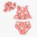 Toddler Infant Baby Girls Reversible Swimsuit
, Size 120