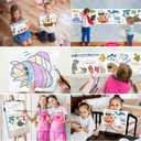 Children's Drawing Roll, Coloring Paper Roll for Kids, DIY Painting Drawing Paper Roll, Sticky Coloring Drawing Roll, Early Educational Toys for Kids 120 * 12 Inches (Ocean)
