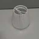 Small Lamp Shades Set of 2, White Clip On Lamp Shades for Table Lamps-4" Top x 5" Bottom x 6" High, Mini Barrel Fabric Lampshades for Table Chandeliers Sconce Wall Floor Lamp Replacement