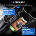 SXCY for 2025 2026 Mini Cooper Center Console Organizer [F65 F66 Gas Version Only] for 2025 2026 Mini Cooper Accessories Front Center Console Tray 2026 Cooper Armrest Console Organizer Storage
