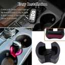 Key Fob Holder Insert for Cup Holder, Compatible with 2021, 2022, 2023, 2024 2025 Ford Bronco Sport, Does not fit Full-Size Bronco, Fits in The Gap Between Cup Holders Vertical Key Holder, 1 Pc