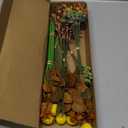 Floroom Artificial Greenery Stems Box Set, 62pcs with 7 Kinds of Faux Greenery Flowers Picks for DIY Bridal Bouquets Wedding Floral Arrangement Table Centerpieces, Terracotta & Amber