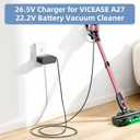 26.5V Charger for Vacuum Cleaner Replacement for VICEASE A27 and Honiture Clean P7 Pro 22.2V / 21.6V Lithium Ion Battery Cordless Stick Vacuum Cleaner Charger Adapter