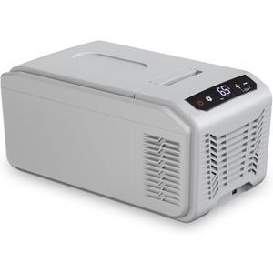 WAA Mini Fridge Cooler Portable 12V Refrigerator, 16 Quart 15L Beverage Fridge with Intelligent Control Panel, Small Refrigerator for Office Car Camping -4-68