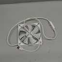 Aceyoon 120mm USB Fan, 5V Computer Cooling Fan with Speed Control Portable Mini USB Fan for Laptop Receiver DVR Xbox TV Box Computer Cabinet Cooling, White