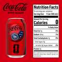 Coke Zero Sugar Cola Soda, 12 oz, 24 Pack, Expiry: 05/18/26