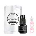La Maesii Lash Cluster Glue Sensitive Lash Extension Glue Strong Hold Long Lasting 8 Weeks 0.5 Sec Drying Retension Lash Glue Adhesive Waterproof Salon Use