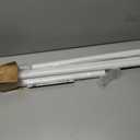 Long Tension Rod 39-144inch White Tension Curtain Rods no Drilling 1.26" Diameter Outdoor Curtain Rod for Patio,Windows,Shower,Doorway,Heavy Duty Spring Rods