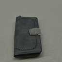 Wallet for Women RFID Blocking Leather Large Capacity Card Holder Ladies Phone Clutch Travel Long Purse Wristlet (1-Blue)