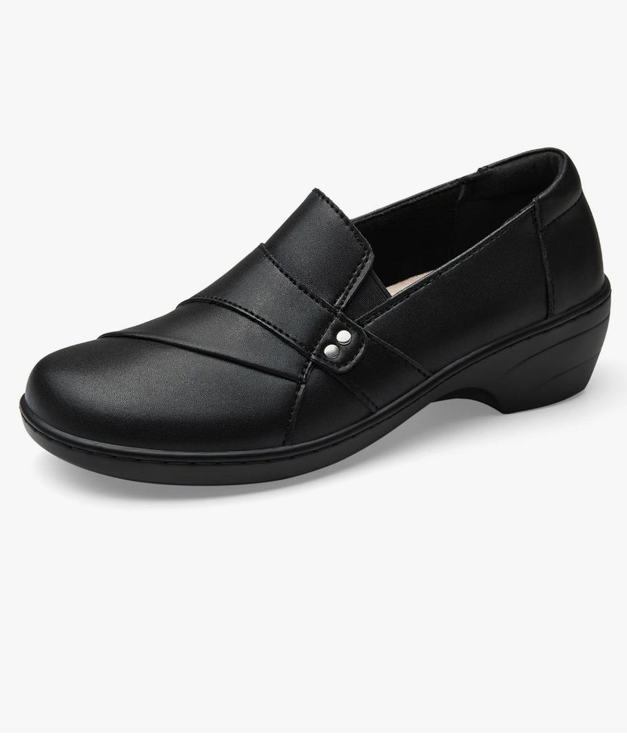 KORDAL Women's Comfortable & Lightweight Leather Loafers Slip-Ons Stylish Business Casual Dress Shoes Work Office Everyday Walking Shoes for Women 9.5