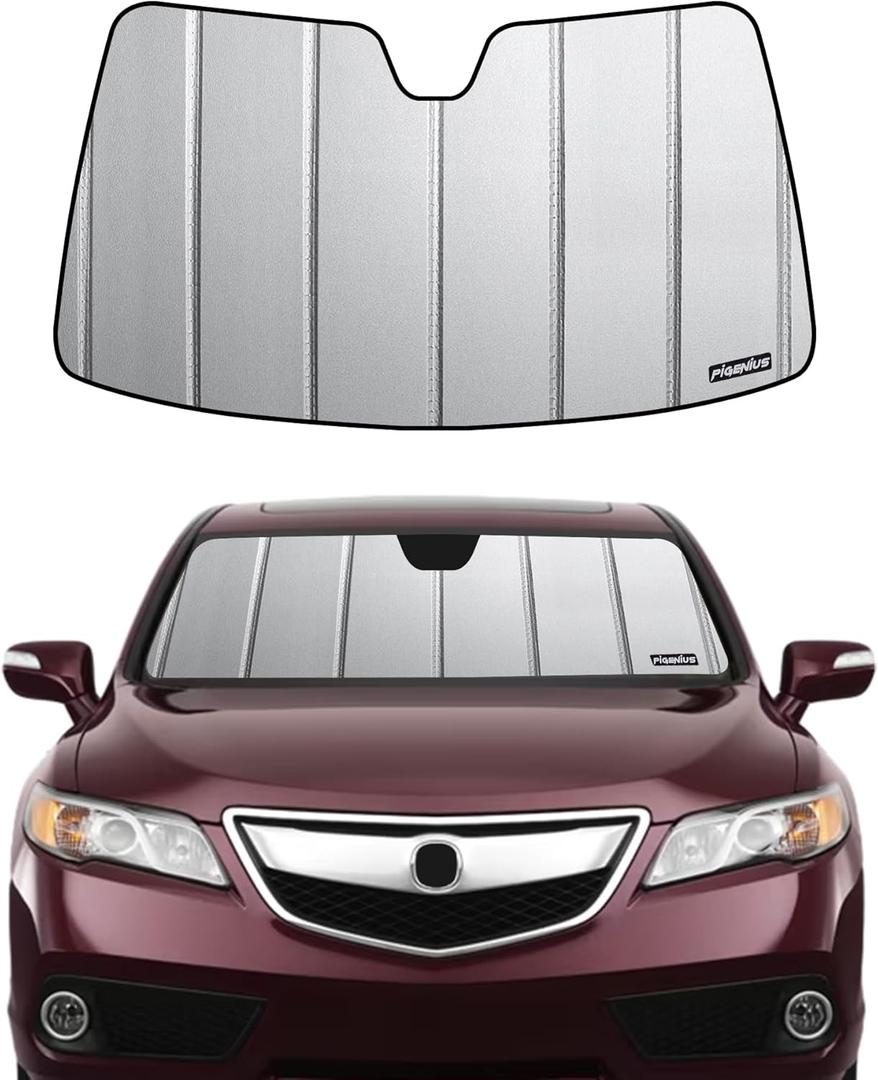 Windshield Sun Shade for Acura RDX 2013-2018,Front Window Sunshade,6 Layers Sun Shield,Block UV Rays Dashboard Shield,Insulation Sun Shade Accordion Fold (SafeGuard)