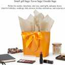 Aosric 12 Pack Small Color Gift Bags with Ribbon & Tissue Paper, 7.48x3.54x7.9 In Treat, Candy, Favor, and Goodie Bags with Bottom Board, Perfect for Parties, Birthday, Wedding, Christmas, Baby Shower