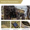 Treestand Front Storage Bag Camo Tree Stand Bag Compatible with Most Tree Stands Hunting Accessories Fanny Pack for Men Multiple Pockets Waist Bag for Hunters Universal Size