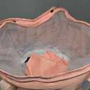 25L Collapsible Bucket Foot Bath Basin,Multifunctional Portable Foot Bath Tub Bag with Handles,Travel Outdoor Camping Portable Foot Soaking Spa Bucket (Pink)