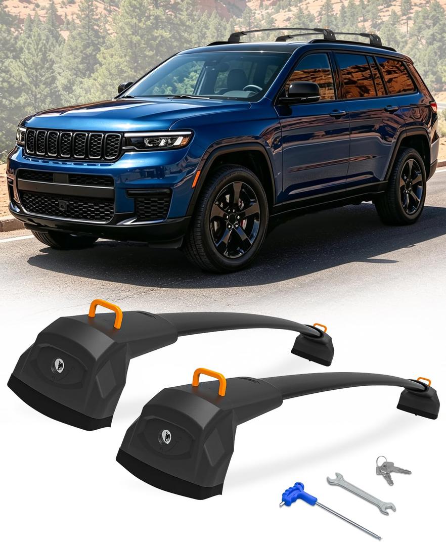 360lbs Roof Rack Cross Bars Compatible with 2011-2021 Jeep Grand Cherokee