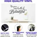 Love Wall Decals, Wall Stickers for Bedroom, Art Vinyl Quotes Couples Bed Master Bedroom Bathroom Kitchen Women Family Inspirational Marry Marriage Married Home, I Love You More 45.7"X12.7"