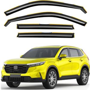 in-Channel Window Rain Guards Fit for Honda CR-V CRV 2023 2024 2025 C-RV Extra Durable Window Deflectors Vent Shades Visors Exterior Car Accessories- 4 pcs
