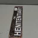 The Henitentiary Sign Chicken Coop Rustic Metal Street Sign or Door Name Plate Plaque Home Patio Garden Bar Farm House Garage Wall Decor Brown Tin Signs 16 X 4 Inch