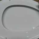 KOHLER 4636-RL-0 Cachet ReadyLatch Elongated Slow Close Toilet Seat, Soft Close Toilet Seat Quiet Lid, Contoured Grip-Tight Bumpers Installation Hardware, Apartment Essentials, White