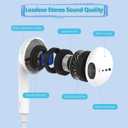 Wired Headphones for iPhone Earbuds with Lightning Connector,2 Packs Built-in Mic & Volume Control HiFi Stereo Nosie Reduction Earphones Compatible with iPhone 14/13/12/11/XR/XS/X/8/7 Support All iOS