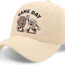 Mom Hat, Suitable for Mom to Wear on Parent-Child Activities, Embroidered Adjustable Cotton Baseball Cap Beige, Adjustable Size: 22-24 inches in circumference, 4.72 inches in height, and 2.75 inches in brim.