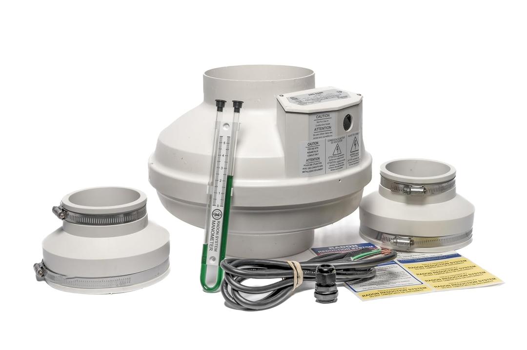 Festa AMG Hawk Radon Fan – 3“ Installation Kit - Quiet and Energy Efficient Radon Mitigation Inline Fans – High Performance 6” Duct Fan, Amg Hawk 6x3