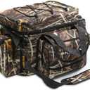 Fishing Tackle Bag for Saltwater or Freshwater, Water-Resistant 3600 Tackle Box Bag, Fishing Bags for men 19.68 * 11.81 * 9.84in Camouflage Color