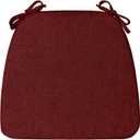 Seat Cushions for Kitchen Chairs Cushions Set of 1 Indoor Dining Room Chair Cushion Replace Office Dorm Home Farmhouse Decor Pad D Shaped Hard Foam Wood Furniture Stool Cushion 17"x16"x2" Burgundy