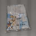 Home Cloth Napkins Set of 4, Beach Starfish Shell Reusable Dinner Napkins Cloth Blue Plaid Wood Grain Washable Dinner Towel for Wedding Party Kitchen Table Decoration, 20x20 Inch