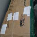 GreenForest Coffee Table with Round Corner, Farmhouse Center Table with 2-Tier Storage Shelf X-Frame Design for Living Room, 39 inch Walnut