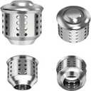 Moka Pot Stovetop Espresso Coffee Maker Accessories Anti-Splash Valve Stainless Steel