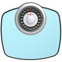 Adamson A25 Scales for Body Weight - Up to 400 LB - 5.3" Dial on 12.4" x 10.2" Platform - Anti-Skid Rubber Surface - High Precision Bathroom Scale Analog - Durable with 20-Year Assurance (Light Blue)