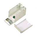 Legrand Wiremold V2010A2 2000 Series Metal Raceway For Extending Power, Entrance End Fitting to Connect 2000 Series Raceway and Plugmold to 1/2" Conduit, Ivory (1 Pack)