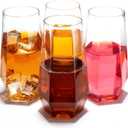 Goodluck 24 Clear Pack Diamond Unbreakable Stemless Plastic Glasses 9 Oz BPA-Free, Durable Disposable Champagne Flutes for Toasting & Cocktails, Ideal for Weddings, Bars, Events & Celebrations