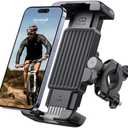 Lamicall Bike Motorcycle Phone Mount - [1s Quick Lock] Bike Cell Phone Holder Clip, Bicycle Scooter Handlebar Clamp, for iPhone Air, 17 16 15 Pro Max, Galaxy S25 S24 Ultra, More 6-7" Phones