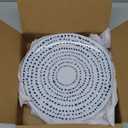 Zayton Melamine Dinner Plate 11 Inch Plastic Bread Outdoor Butter Plates Set Lightweight Shatter Proof Chip Resistant Camper RV Break-resistant for Everyday Use (Blue Stripes)